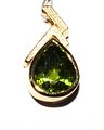 Anhnger mit Peridot<br />750/Gelbgold, Peridot 4,9 ct.<br />